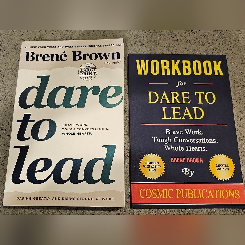 BOOKS: Dare to Lead Large Print Book & Workbook by Brené Brown